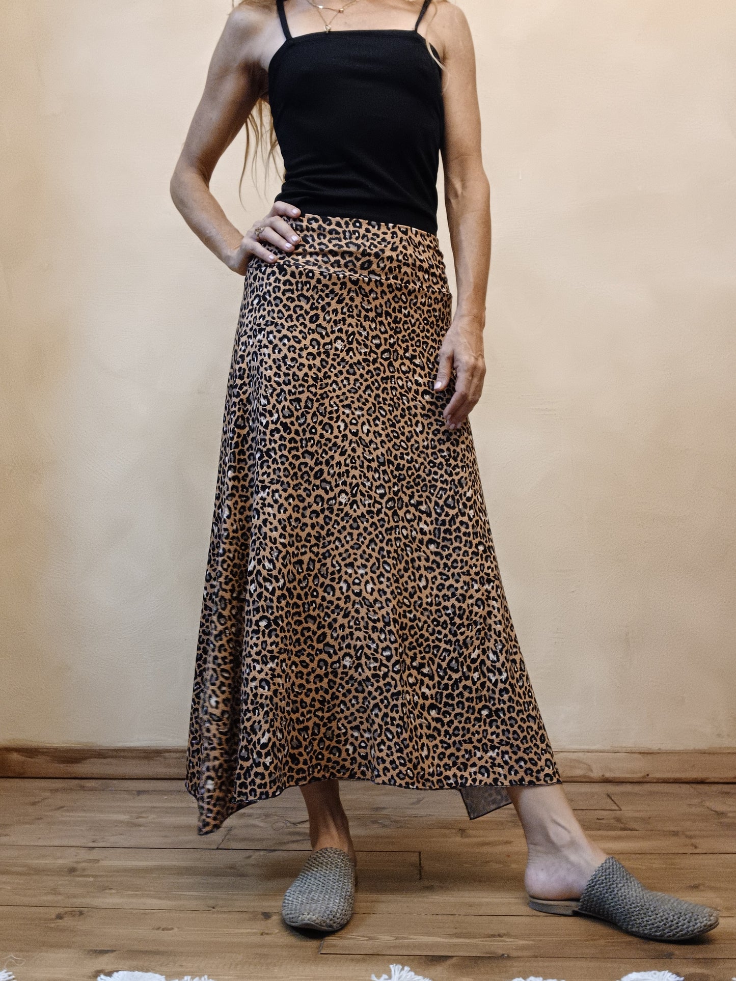 Midi Skirt Lepard