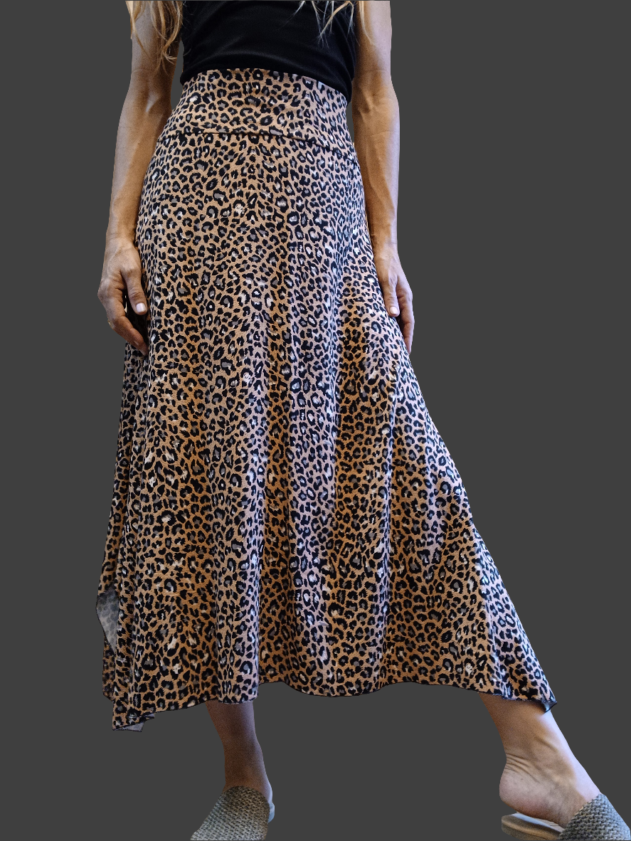 Midi Skirt Lepard