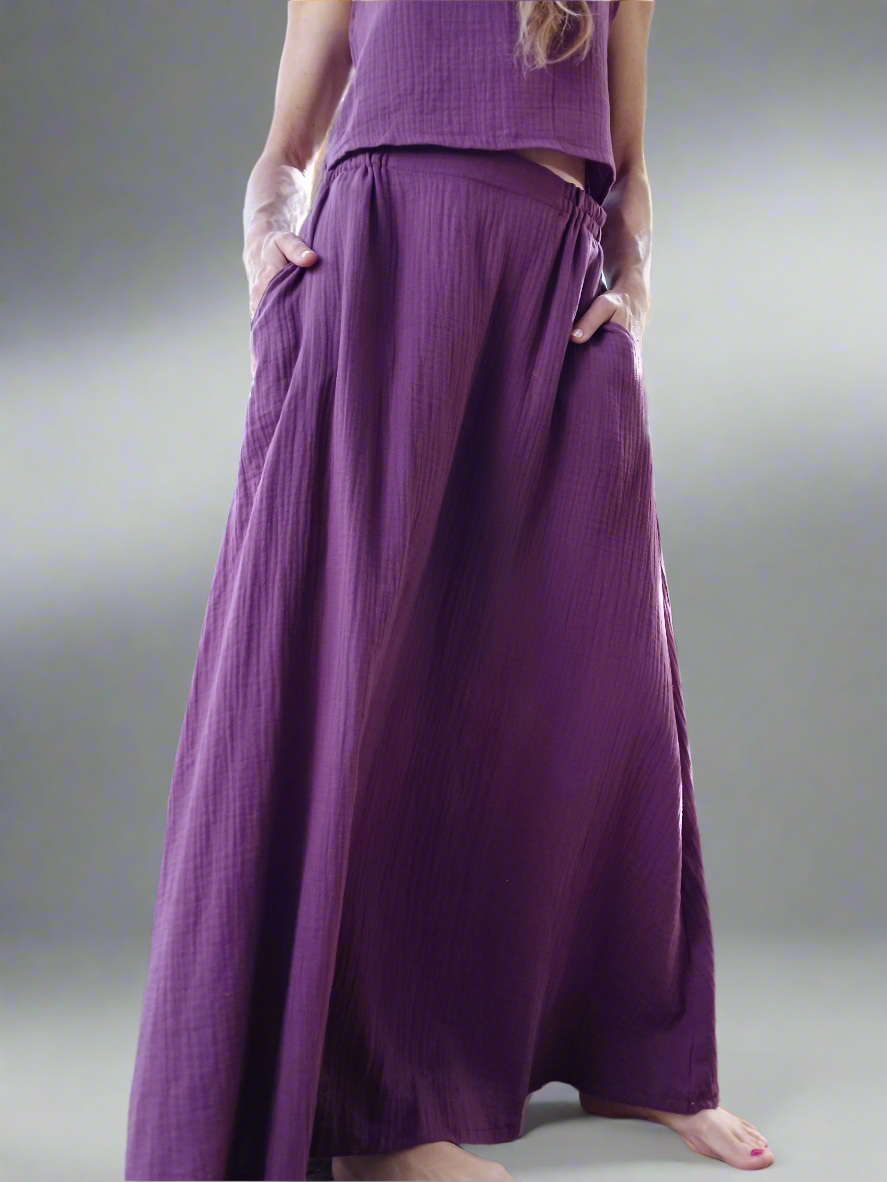 Cotton Maxi Skirt