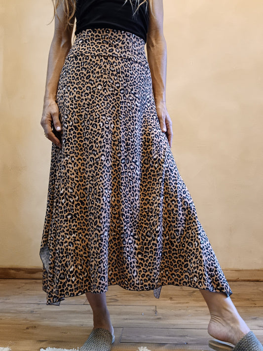 Midi Skirt Lepard