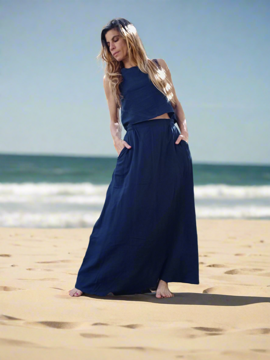 Cotton Maxi Skirt