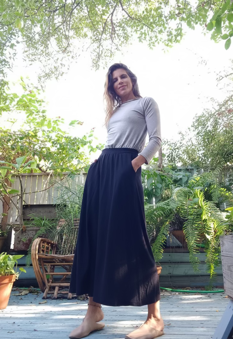 חצאית מקסי וואפל